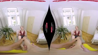 Redhead MILF Footjob in VR