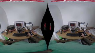 A nerdy VR porn fantasy with Daisy Lee