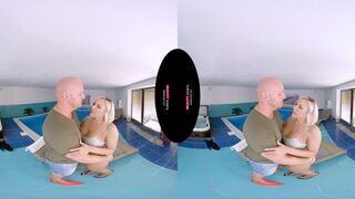 German VR porn reality show´s wet moment