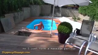 massage surprise for pool boy