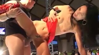 real big cock fuck on public stage