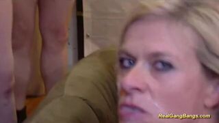 gangbang with extreme pierced stepmom