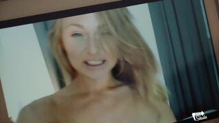 Sensual dick sucking and glamorous sex splurge with blonde European beauty